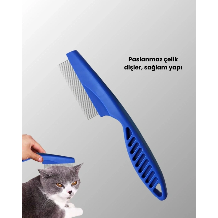 Evcil Hayvan Bakımı İçin Dayanıklı Ve Çok Amaçlı Tarak Seti (4 Parça)