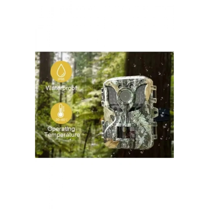 Fotokapan Kamera 16mp Full Hd 1080p Gece Görüşlü 2 Inç Lcd Ekran Su Geçirmez