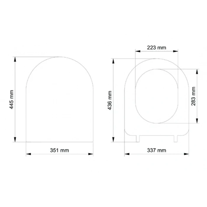 Gala Slim Model Yavaş Kapanan Amortisörlü Klozet Kapağı Ultra İnce Tasarım