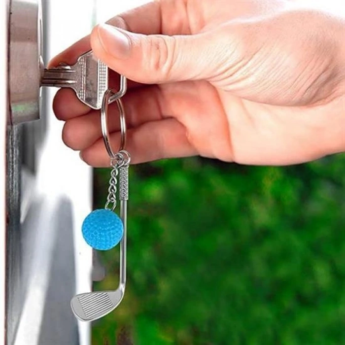 Gerçekçi Golf Tasarımlı Şık Anahtarlık Kolye Çanta Süsü Golf Keychain (5263)