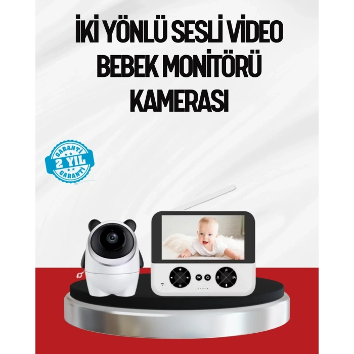 Görüntülü Bebek Monitörü 4.3 İnç Ekran Ve Sesli İletişim