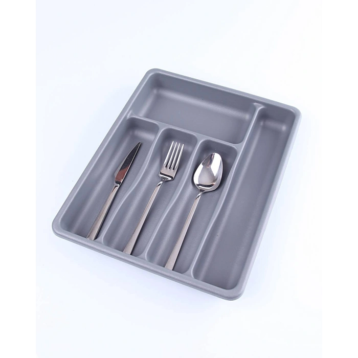 GRİ - 5 BÖLMELİ ÇEKMECE İÇİ KAŞIKLIK 36x29x5cm (5263)