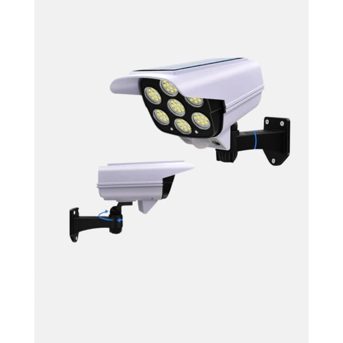 Güneş Enerjili Güvenlik Işığı Dış Mekan 5 Eksen Ayarlı Ve Pır Hareket Sensörlü