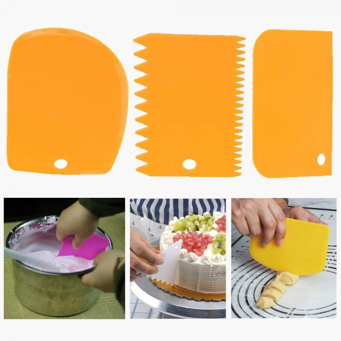 Hamur Şekillendirici Kesici Kazıyıcı Pasta Kek Dekorasyon Seti (5263)