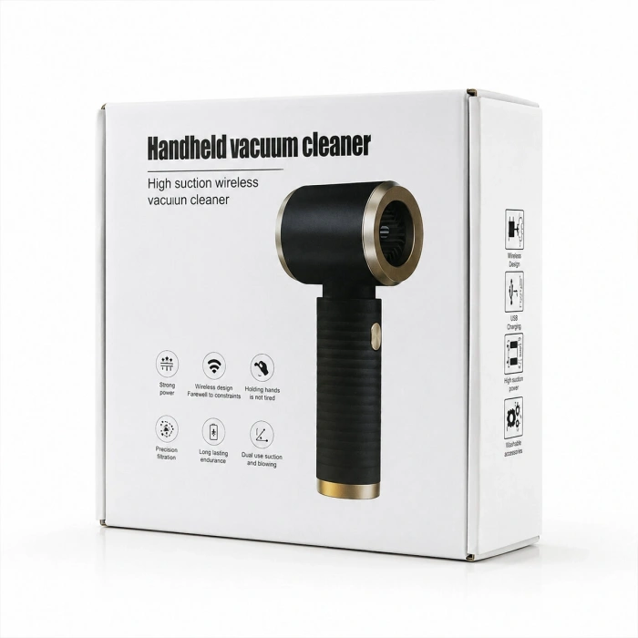 HANDHELD VACUUM CLEANER 2İN1=ÇEKME - ÜFLEME OTO - ARAÇ - EV EL TİPİ SÜPÜRGE ŞARJLI MİNİ - TAŞINABİLİR KH-128 (5263)