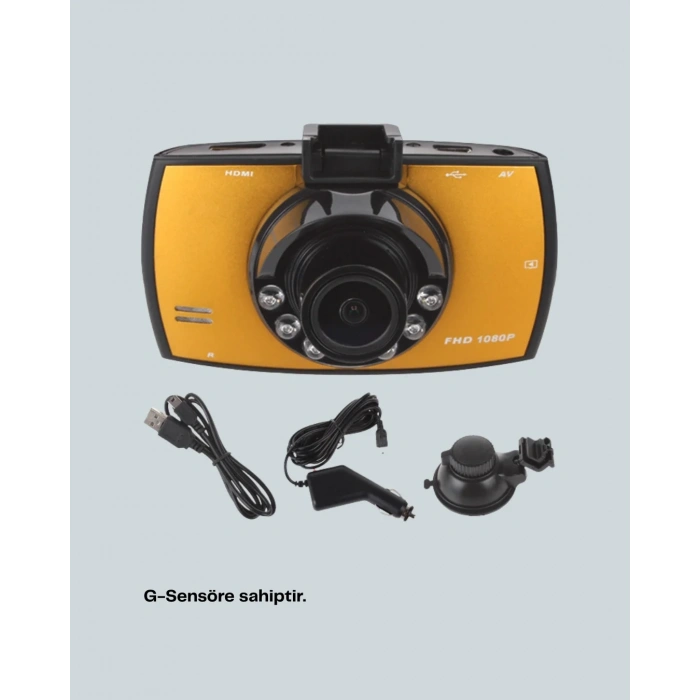 Hd Araç Kamerası 2.7 İnç Ekran G Sensor Destekli