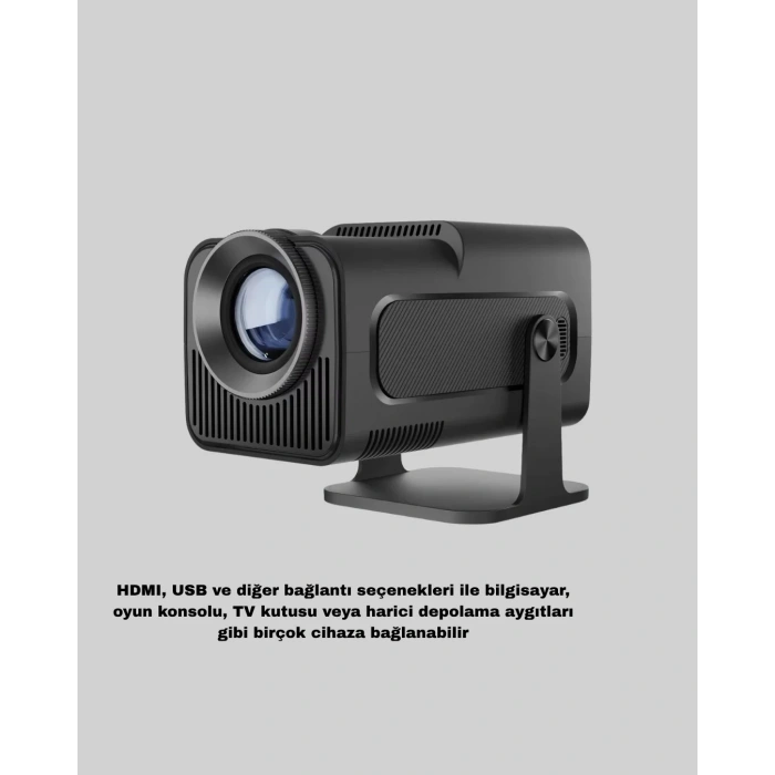 Hdmı Usb Girişli Akıllı Projeksiyon Cihazı Taşınabilir Düşük Tüketimli