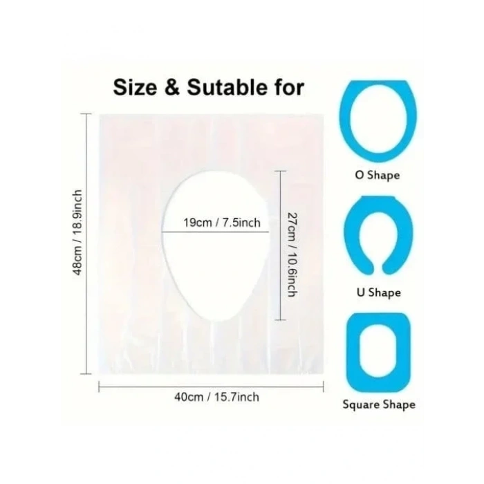 Hijyenik Tek Kullanımlık Klozet Kapağı Poşeti 200 Adet