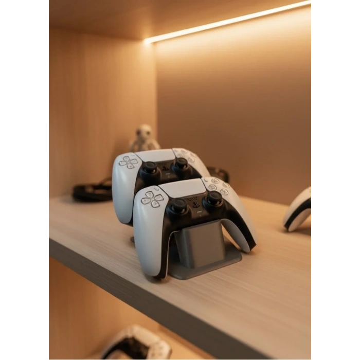 İkili Gamepad Tutucu Antrasit 7x18 Cm Oyun Aksesuarı