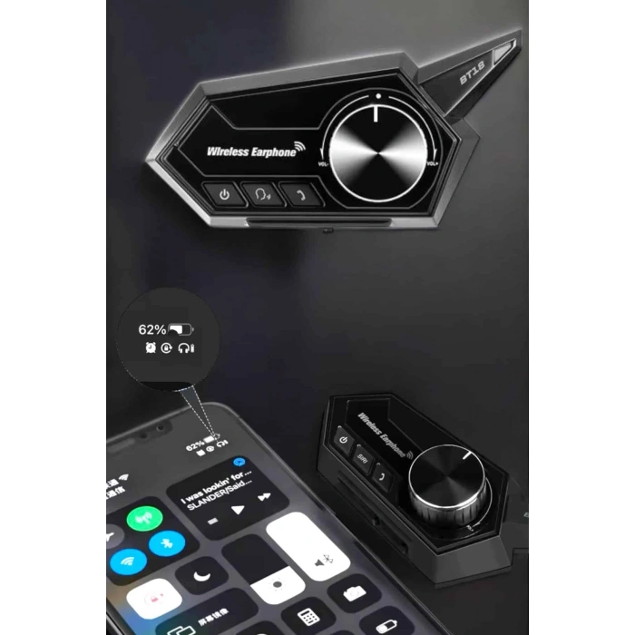 Intercom Kask Kulaklığı Anc Özelliği Yüksek Ses Kaliteli Bluetooth Kulaklık