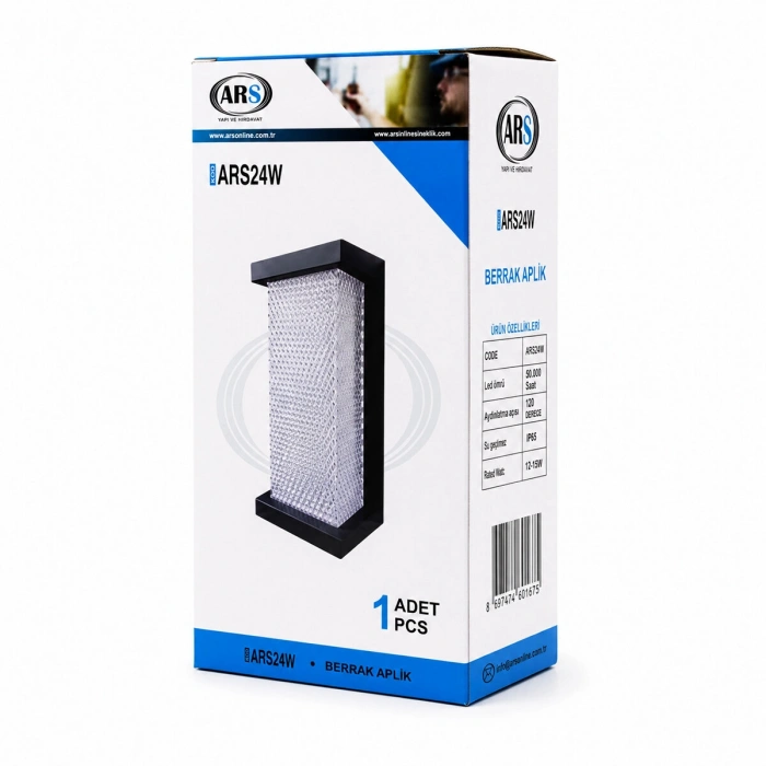 IP66 50.000 SAAT LED ÖMRÜ 22W BERRAK LED APLİK DUVAR LAMBASI ARS-348954 (5263)