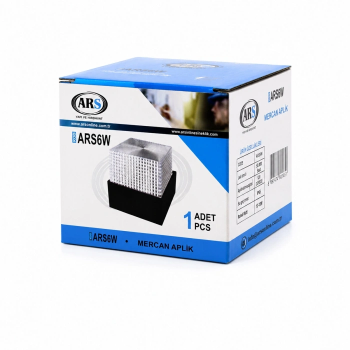IP66 50.000 SAAT LED ÖMRÜ 5W MERCAN LED APLİK DUVAR LAMBASI ARS-348957 (5263)