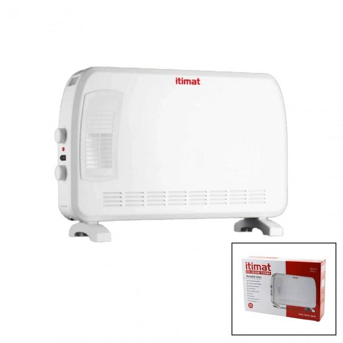 İTİMAT CH-2020B BÜYÜK BOY KONVEKTÖR ISITICI - SOBA ELEKTRİKLİ TURBO ISITMA 3-KADEME ISI AYARLANABİLİR TERMOSTAT=750-1250-2000W (5263)