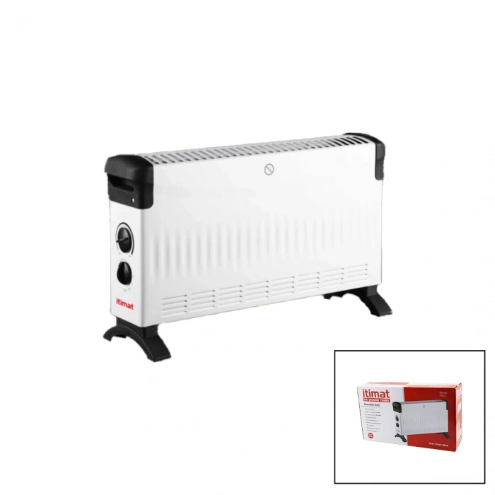 İTİMAT CH-2020UM KÜÇÜK BOY KONVEKTÖR ISITICI - SOBA ELEKTRİKLİ TURBO ISITMA 3-KADEME ISI AYARLI TERMOSTAT=750-1250-2000W (5263)
