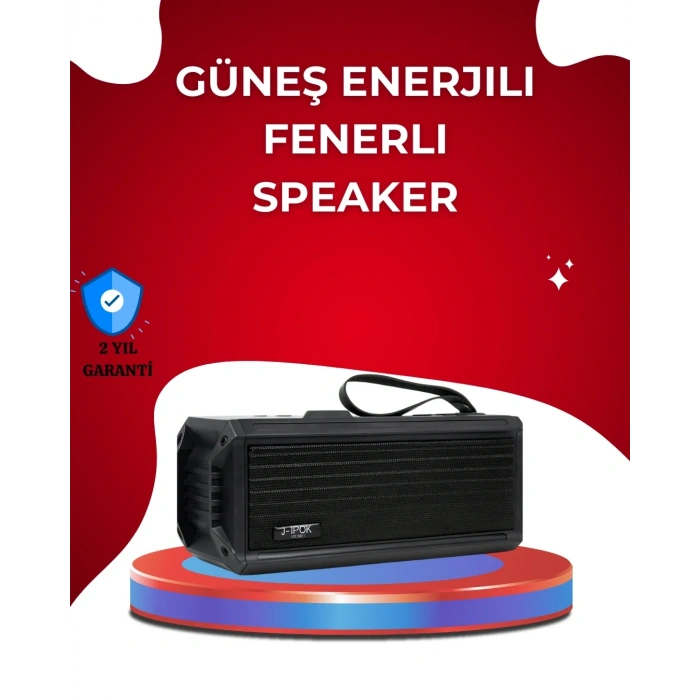 J-ıpox P520 Solar Enerjili Bluetooth Hoparlör Fm Radyolu 8w Ses