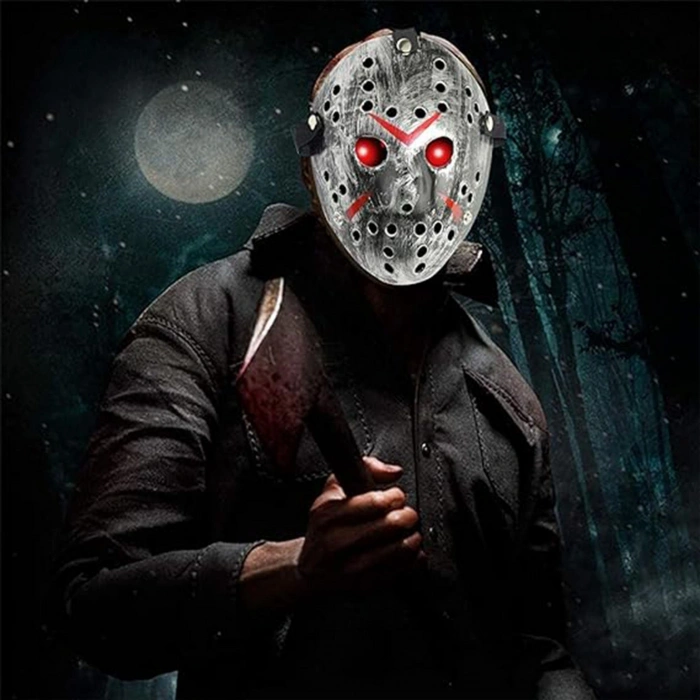 Jason Maskesi Hannibal Maskesi Metal Gümüş Renk 20x25 cm (5263)