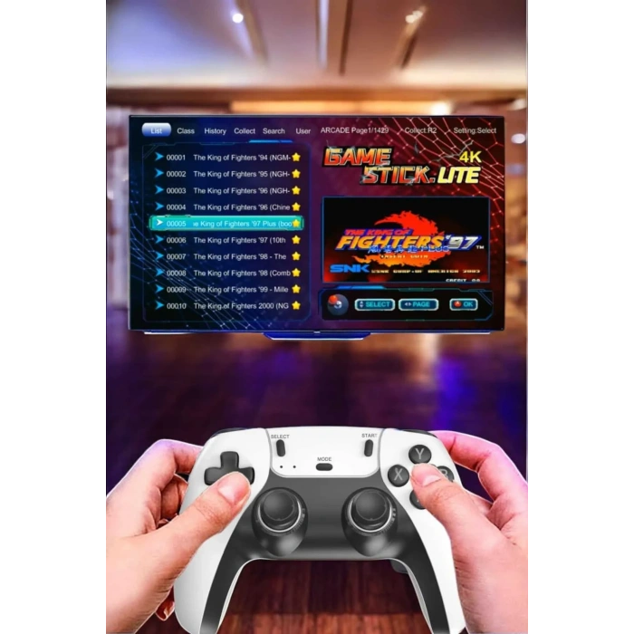 Joystick Çift Kollu Oyun Kolu Retro Oyun Yüksek Çözünürlüklü 3d Game