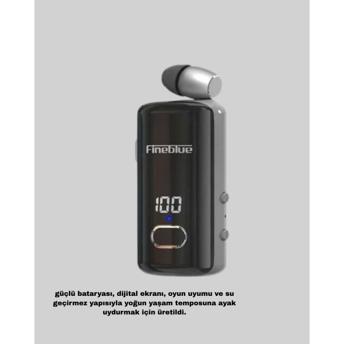 Kablosuz Bluetooth 5.3 Kulaklık Dijital Ekranlı Ve Su Geçirmez