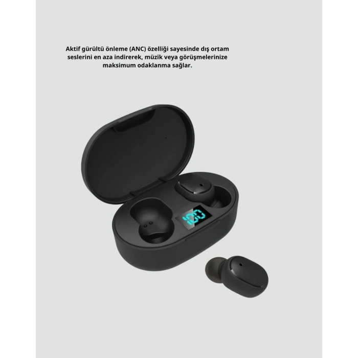 Kablosuz Bluetooth Kulaklık – Gürültü Önleyici, Suya Dayanıklı, Mikrofonlu, Uzun Pil Ömürlü