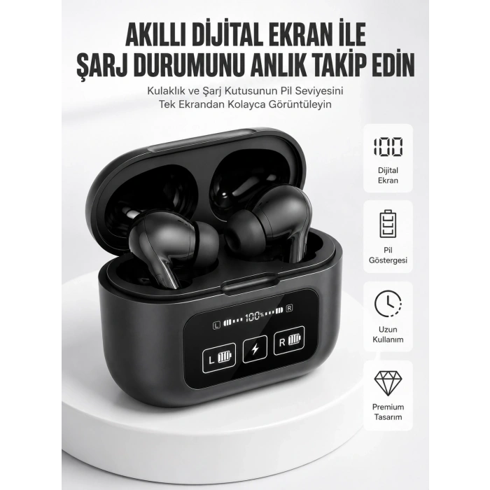 Kablosuz Bluetooth Kulaklık Pro Yeni Nesil Dokunmatik Kontrol