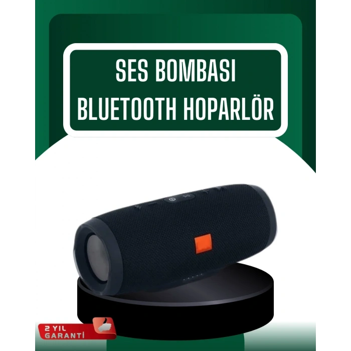 Kablosuz Hoparlör 12 Saat Çalma Süresi Usb Aux Tf Kart Destekli