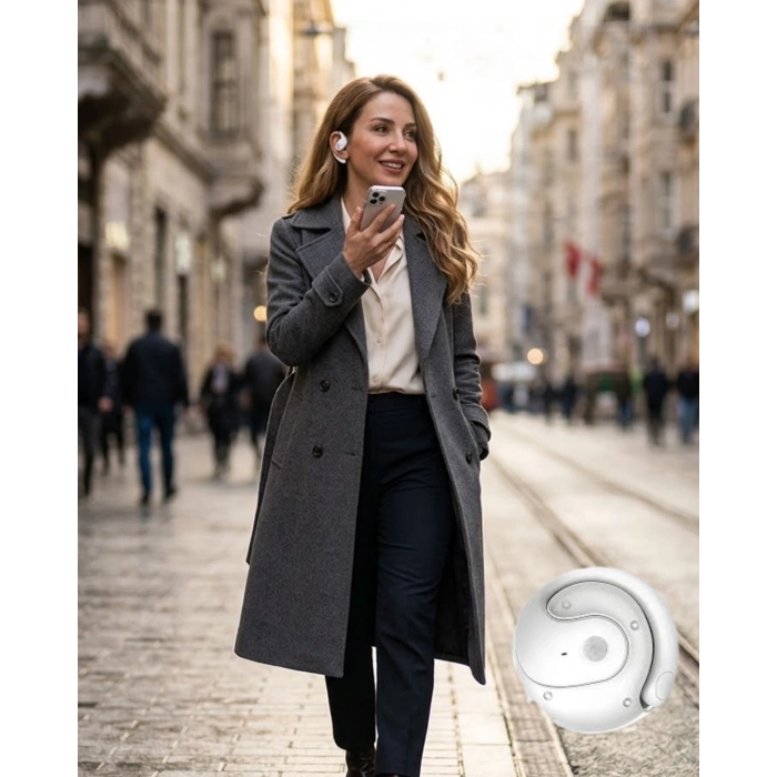 Kablosuz Kulaklık Bluetooth 5.4 Uzun Pil Ömrü Ve Dokunmatik Kontrol Özellikli