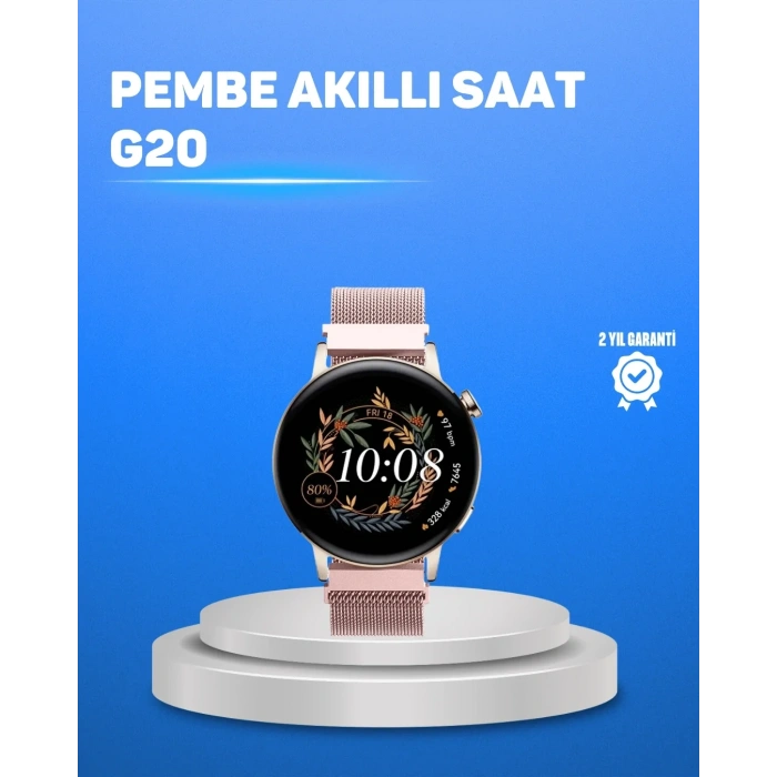 Kablosuz Şarjlı Tam Ekran Akıllı Saat – Türkçe Dil Desteği Ve Uzun Pil Ömrü