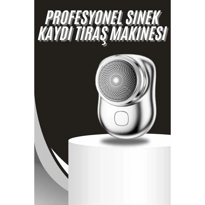 Kablosuz Tıraş Makinesi Günlük Hızlı Taşınabilir Şarjlı Yuvarlak Paslanmaz Çelik