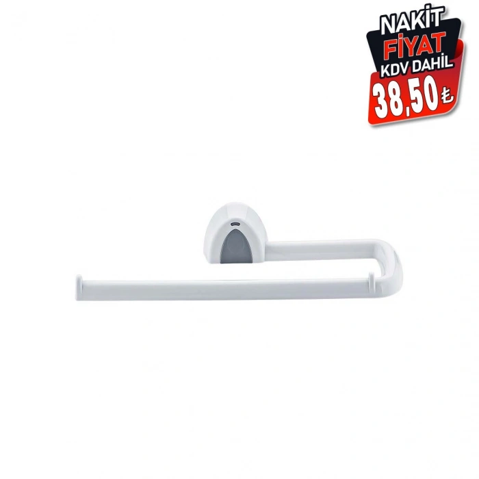KAĞIT HAVLU ASACAK BEYAZ PLASTİK YAPIŞKANLI - DUVARA MONTE (5263)
