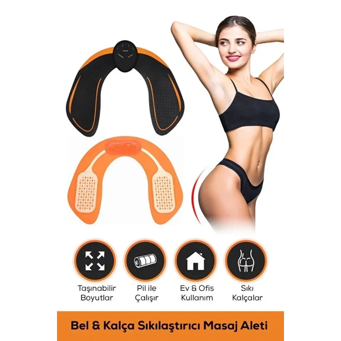 Kalça Sıkılaştırıcı Ve Ağrı Azaltıcı, Rahatlatıcı Ems Masaj Aleti (5263)