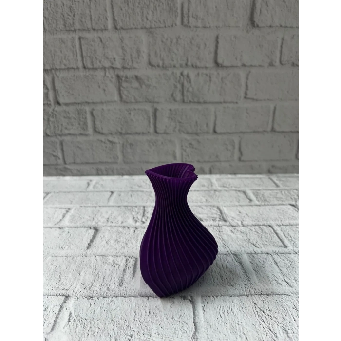 Kalpli Mor Mini Vazo 5 Cm Dekoratif Masa Üstü Aksesuar