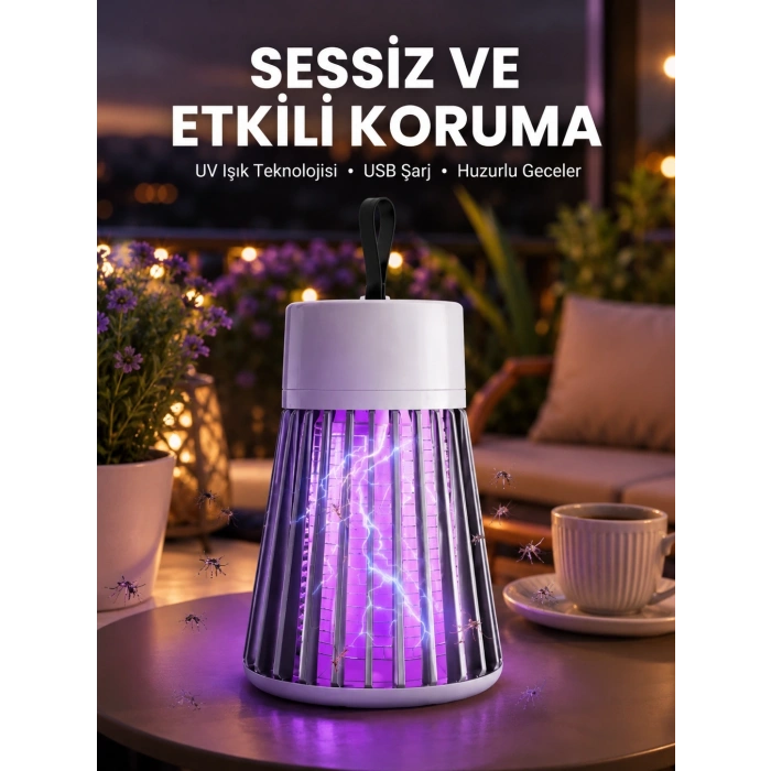 Kamp Ve Bahçe İçin Şarjlı Böcek Kovucu Lamba