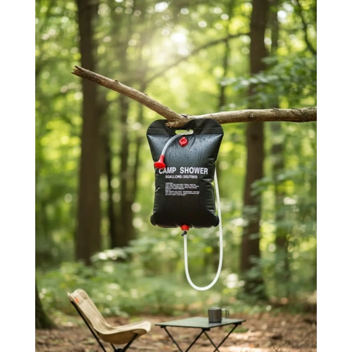 Kamp Ve Plaj İçin Solar Duş 20 Litre Su Kapasiteli Portatif Duş Çantası