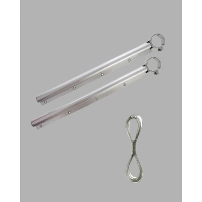 Kare Küpeşte Uyumlu Balkon Çamaşır Askısı 25x60 Cm Beyaz Pratik