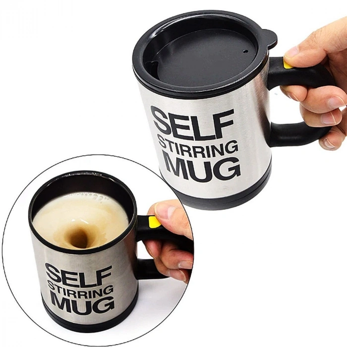 Karıştırıcı Özellikli Mikser Kupa Bardak Self Stirring Mug (5263)