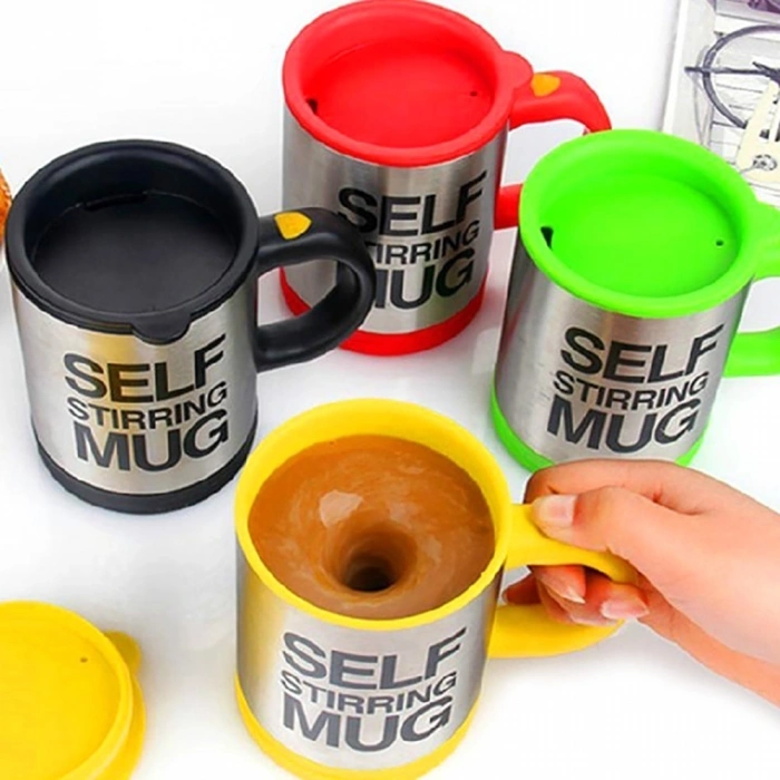 Karıştırıcı Özellikli Mikser Kupa Bardak Self Stirring Mug (5263)