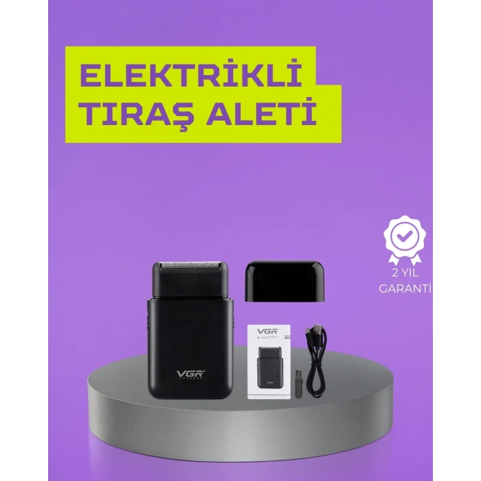 Kart Tasarımlı Şarjlı Tıraş Makinesi | 2 Başlıklı Hassas Kesim