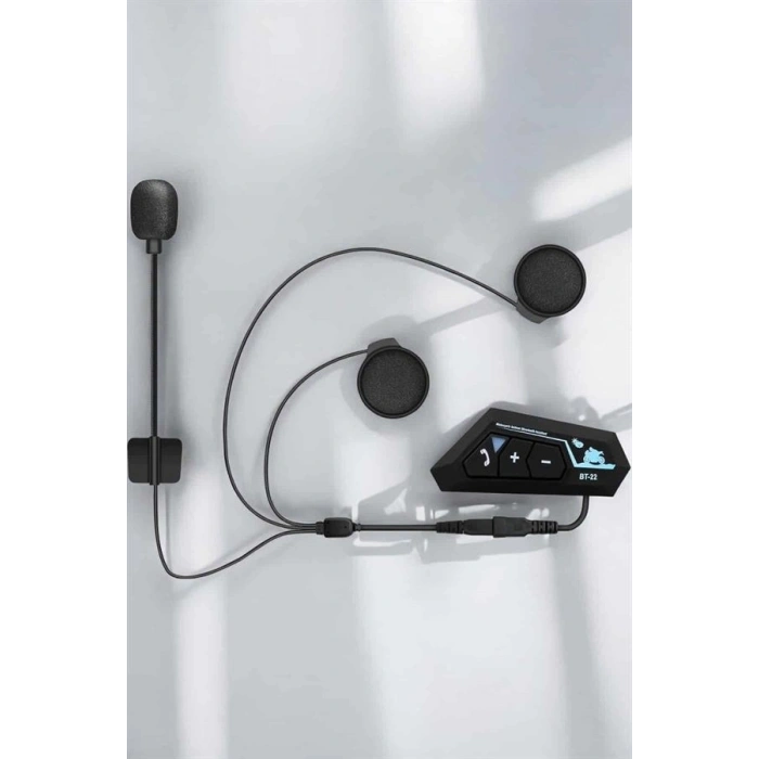 Kask Kulaklığı Motosiklet Intercom Interkom Dinleme Konuşma Özellikli Su Geçirmez