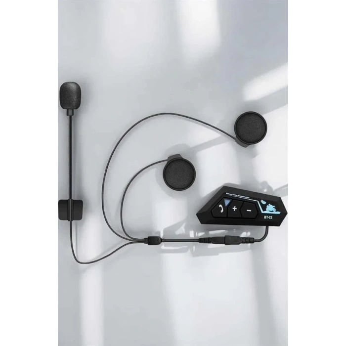 Kask Kulaklığı Motosiklet Intercom Interkom Dinleme Konuşma Özellikli Su Geçirmez
