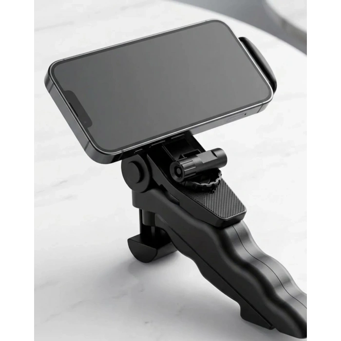 Katlanabilir Mini Telefon Tripodu Masaüstü Telefon Standı 360 Derece Ayarlanabilir