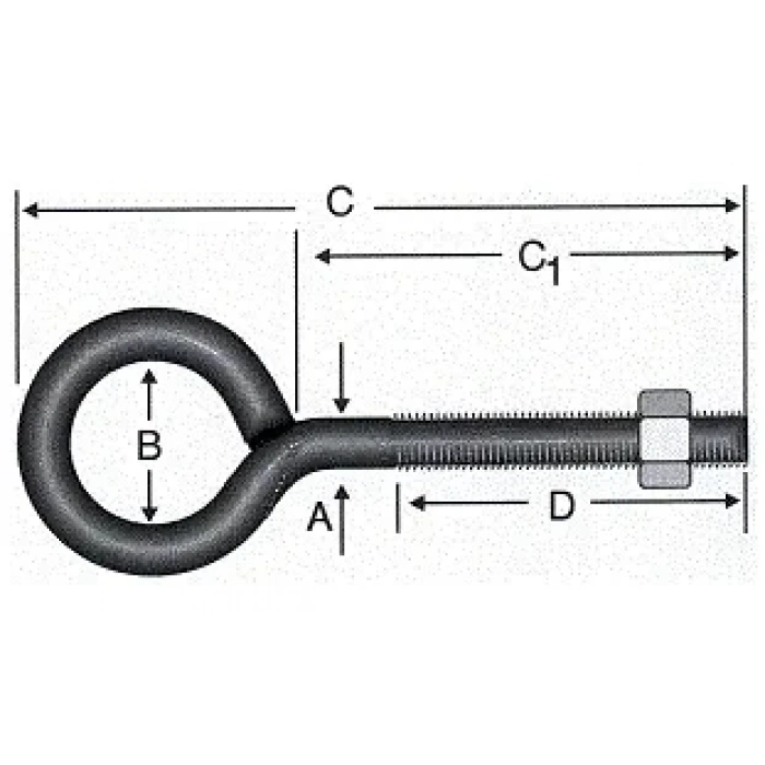 Kaynaklı Civata M8x190 - 50 Adet