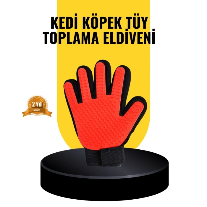 Kedi Ve Köpekler İçin Tüy Toplama Eldiveni – Yumuşak Silikonlu Masaj Eldiveni