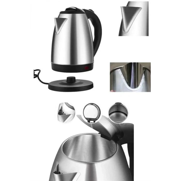 Kettle C F Tipi 220-240v Paslanmaz Çelik Elektrik Kablolu Otomatik Kapanma