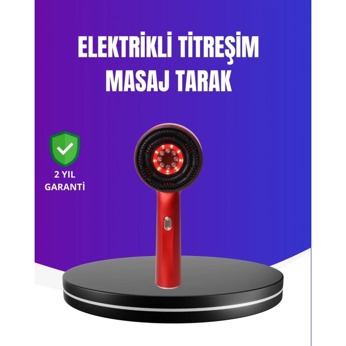 Kırmızı Işık Terapi Özellikli Saç Derisi Masaj Tarak Anti Dökülme