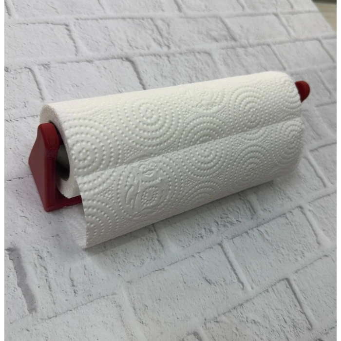 Kırmızı Peçete Askısı Mutfak Duvar Tipi Peçetelik Organizer