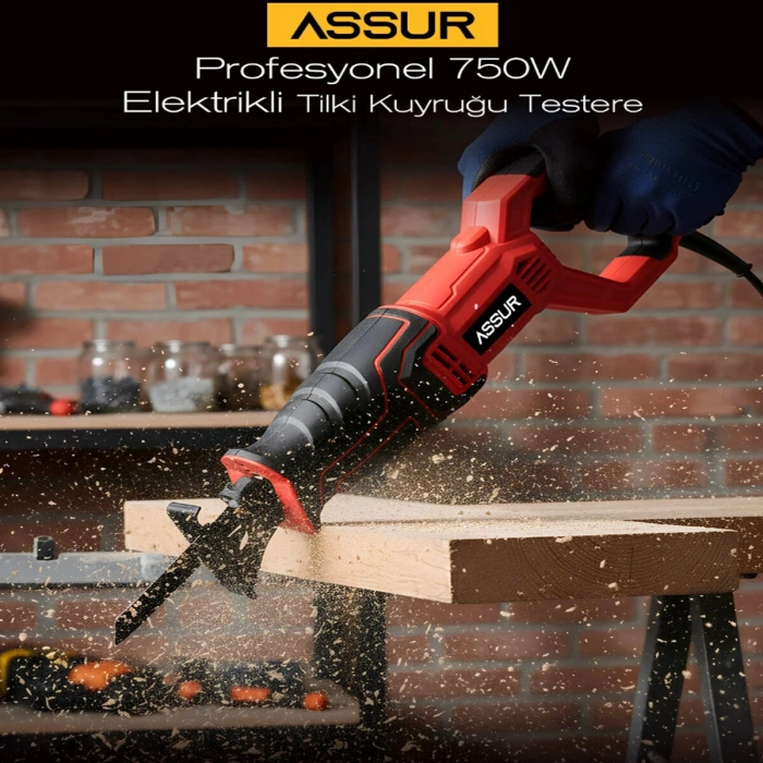 KIRMIZI TİLKİ KUYRUĞU ELEKTRİKLİ TESTERE 230V 0-2800 RPM ASR-616 (5263)