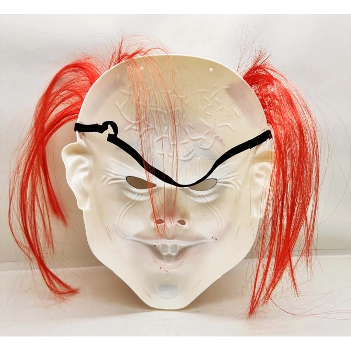 Kızıl Saçlı Joker Palyaço Maskesi (5263)