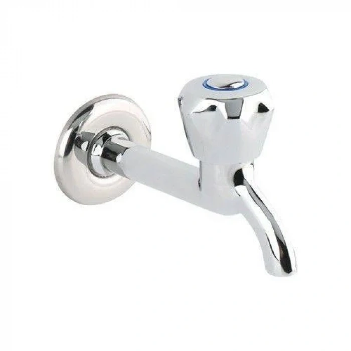 Klasik Musluk Uzun Başlık Kırmızı Sıcak Su Topbaş Topaç Koç Başlık Duvardan Tek Giriş Aynasız