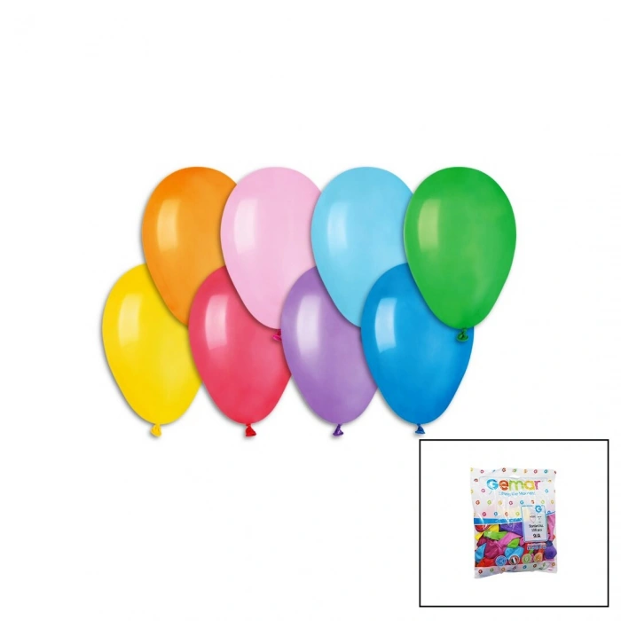 KLASİK RENKLİ BALON 7 İNÇ - 19CM - 100PCS (5263)