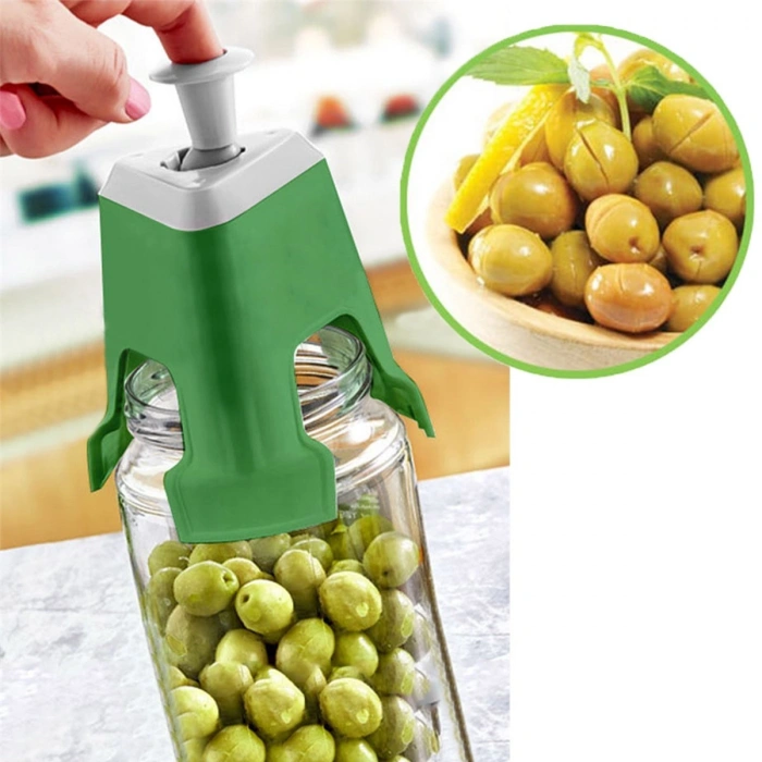 Kolay Zeytin Dilme Çizme Aparatı Pratik Kolay Zeytin Çizici Alet (5263)